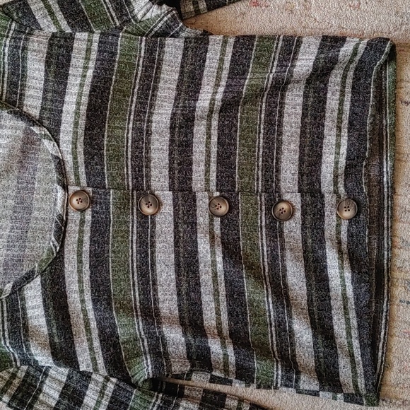 🍁2 for 20! Eclipse Striped button shirt - Picture 2 of 3